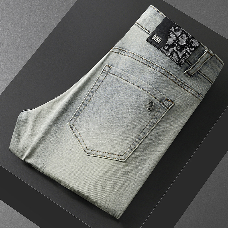 牛仔裤男士修身小脚弹力时尚轻奢百搭潮流裤子2025新款欧货男装
