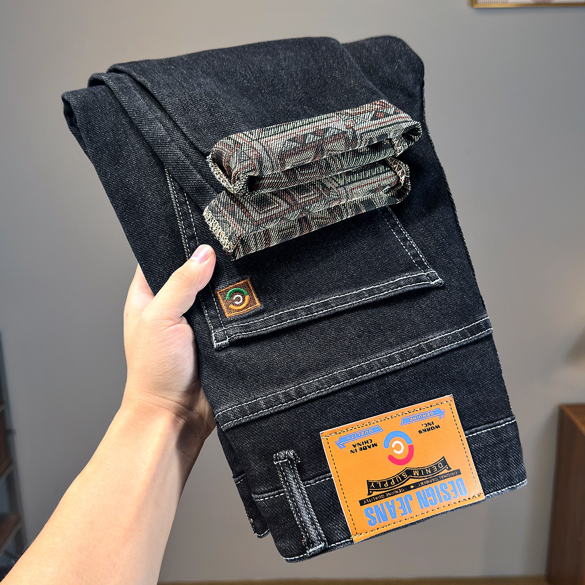 秋季新款男士牛仔裤男爆款轻奢时尚百搭弹力直筒裤高端轻奢长裤子